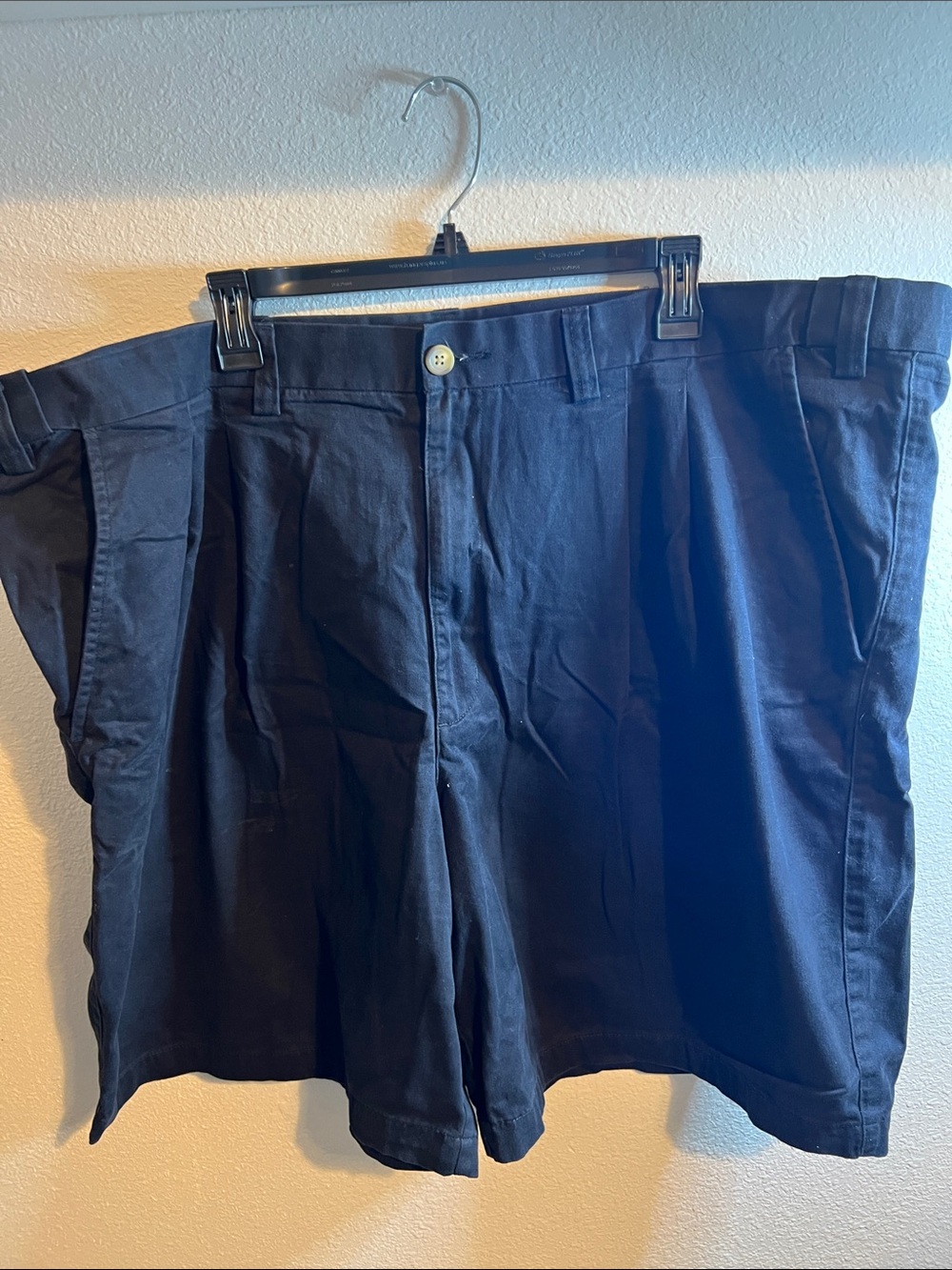 St. John's Bay Black Men's Pleated Front Shorts